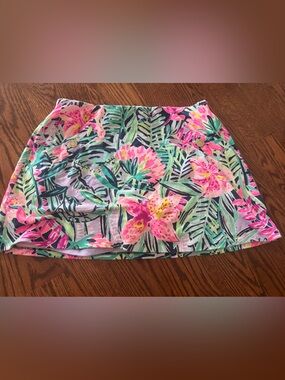 Lily Pulitizer Skort  Size small Multicolor Floral Tropical Mini A-Line